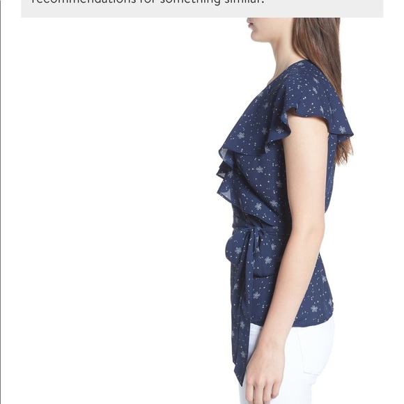 Chelsea28 navy wrap top xs - Picture 2 of 4